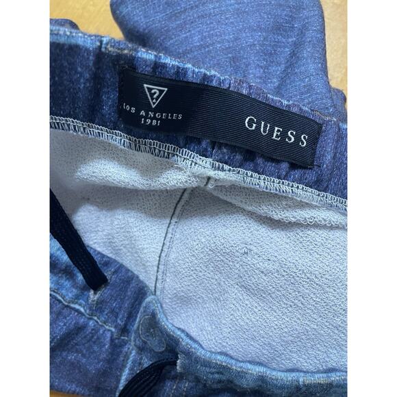 Guess, Blue “jean” Sweatpants, Wonens Size Large - Picture 2 of 5